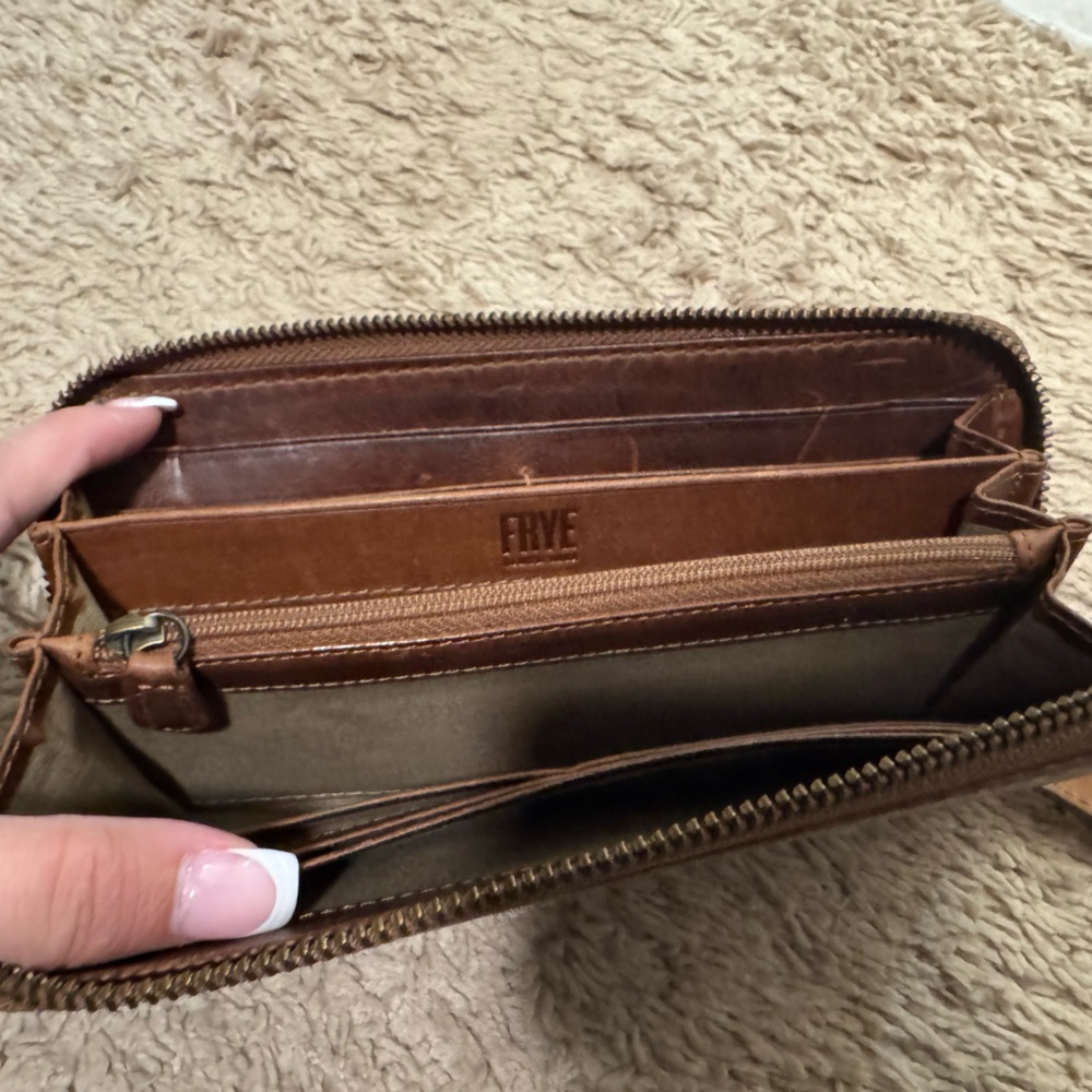 Frye Brown Leather Wallet - Picture 3 of 3
